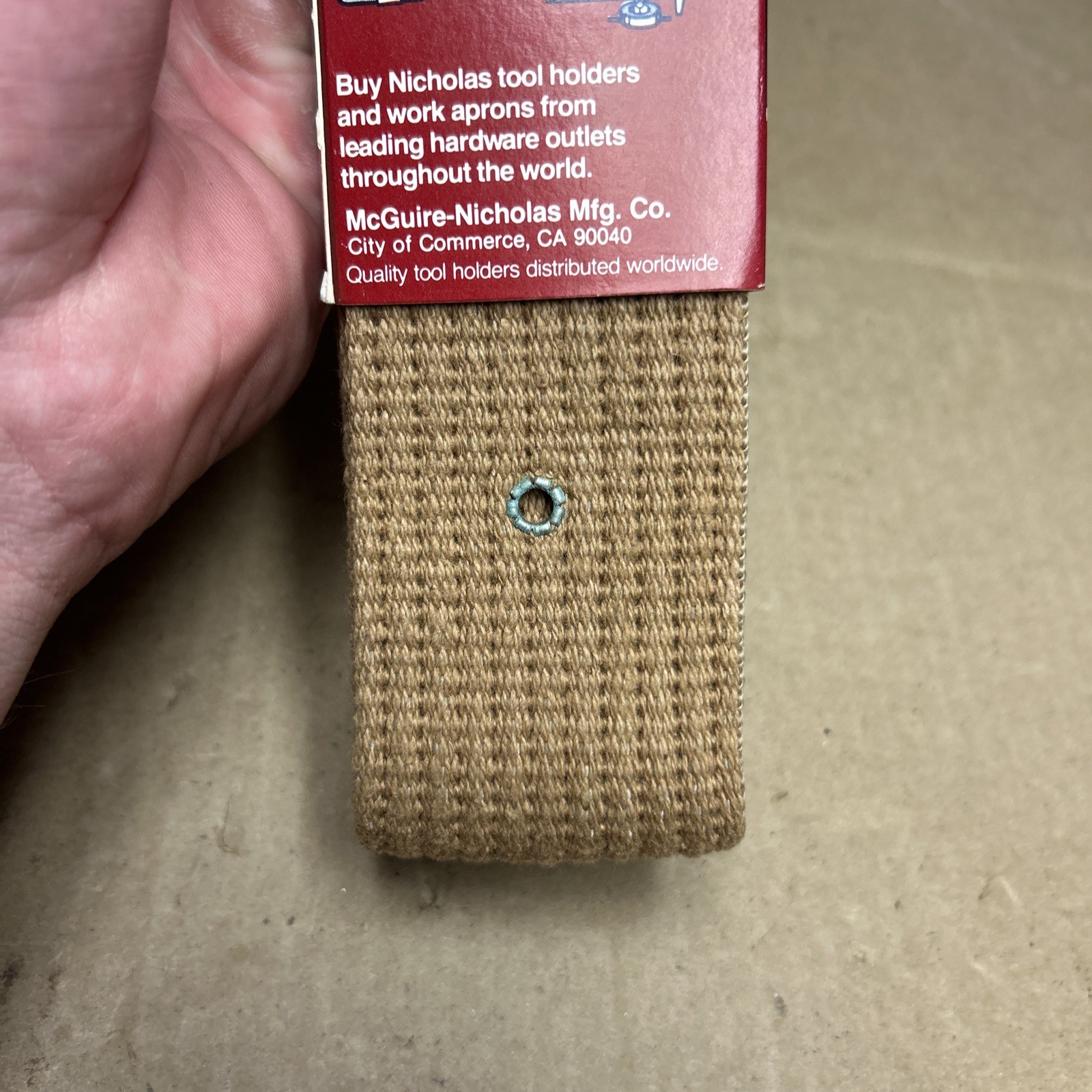 Nicholas Tan Cotton Work Belt 2.25″ Wide Fits Size 29-48 Buckle