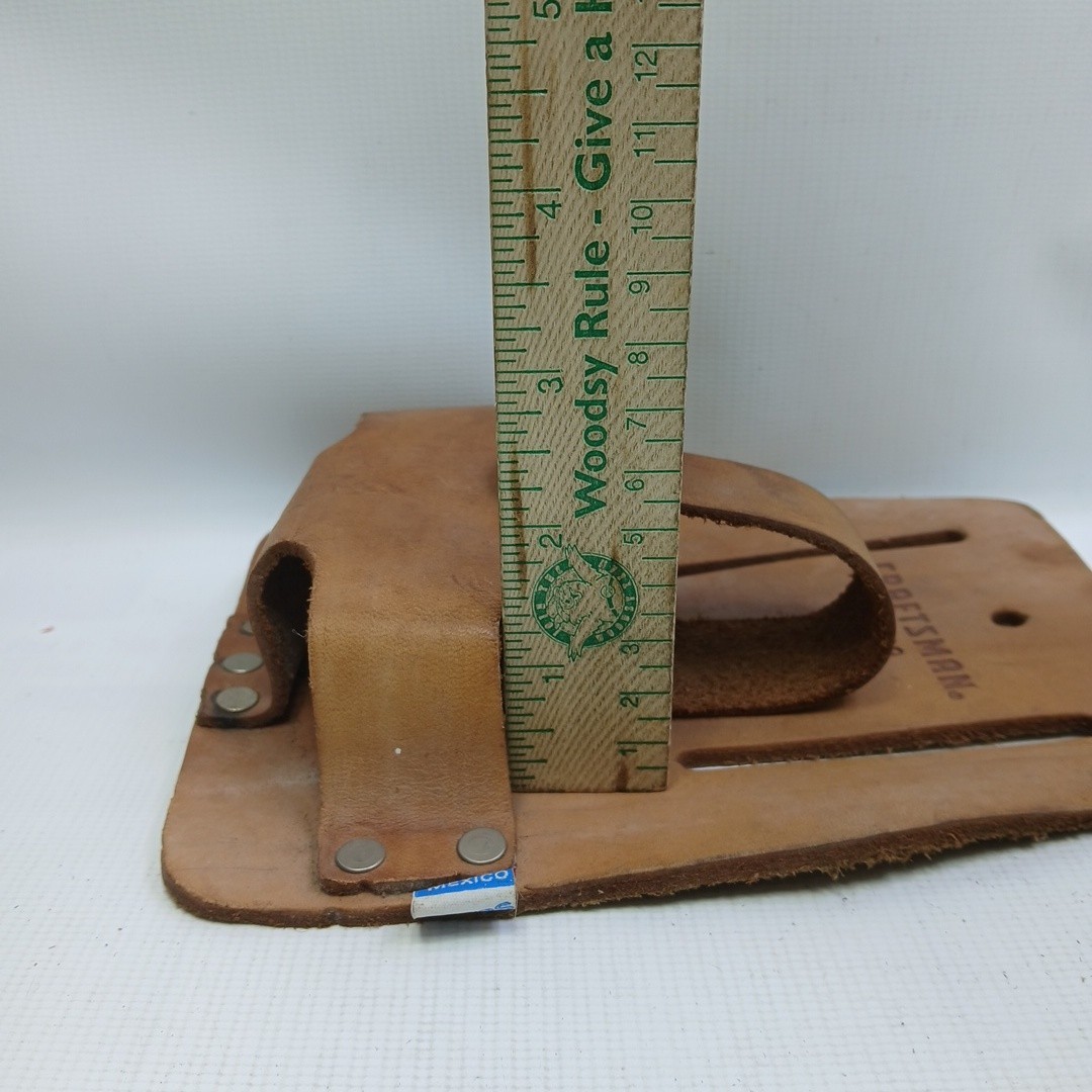 Vtg Craftsman Top Grain Leather Tape Measure Holder Tool Belt 940469
