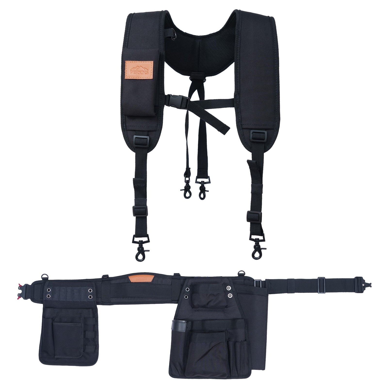 Essential Tool Belt Set With Suspenders, Ideal for Framers, Carpenters and Co…