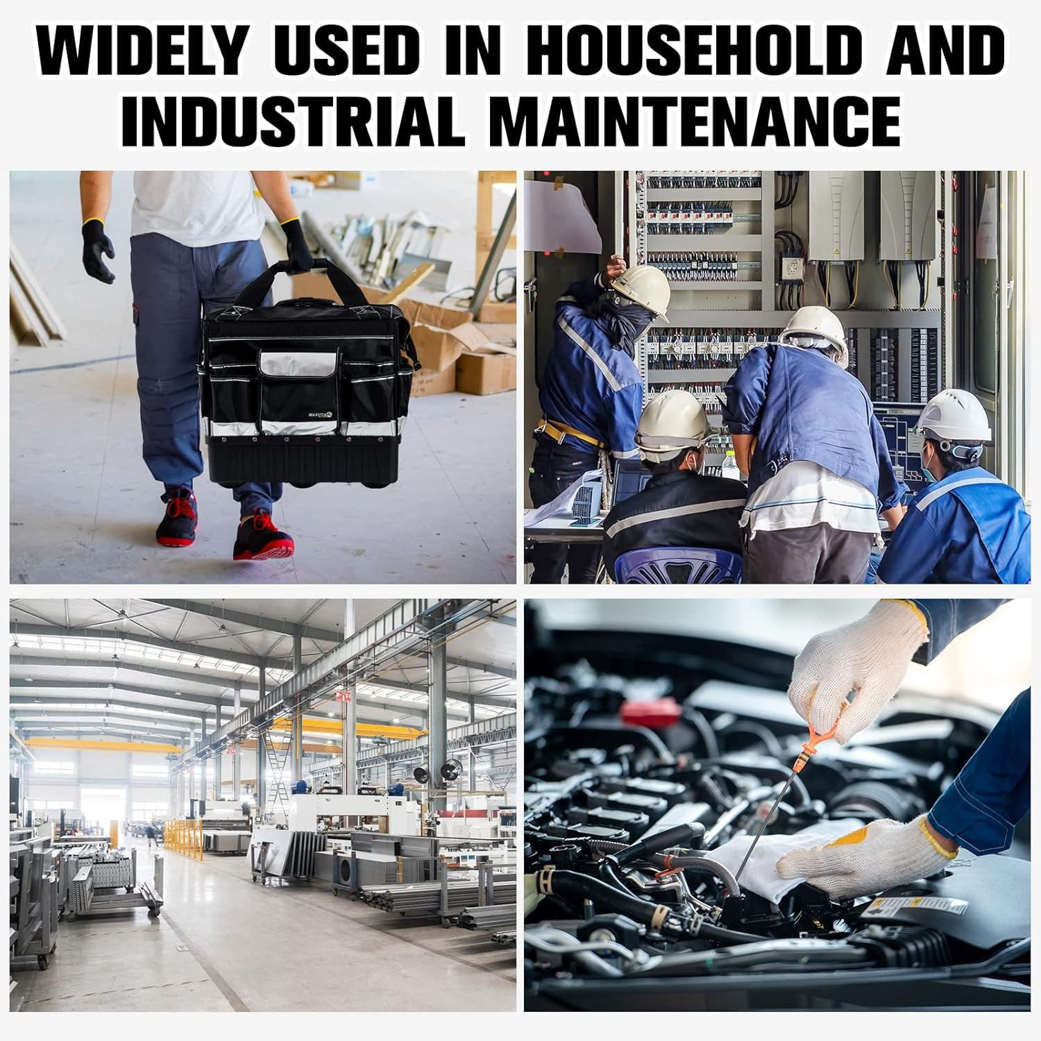 Waterproof 18» Rolling Tool Bag with Wheels – Portable Storage Organizer