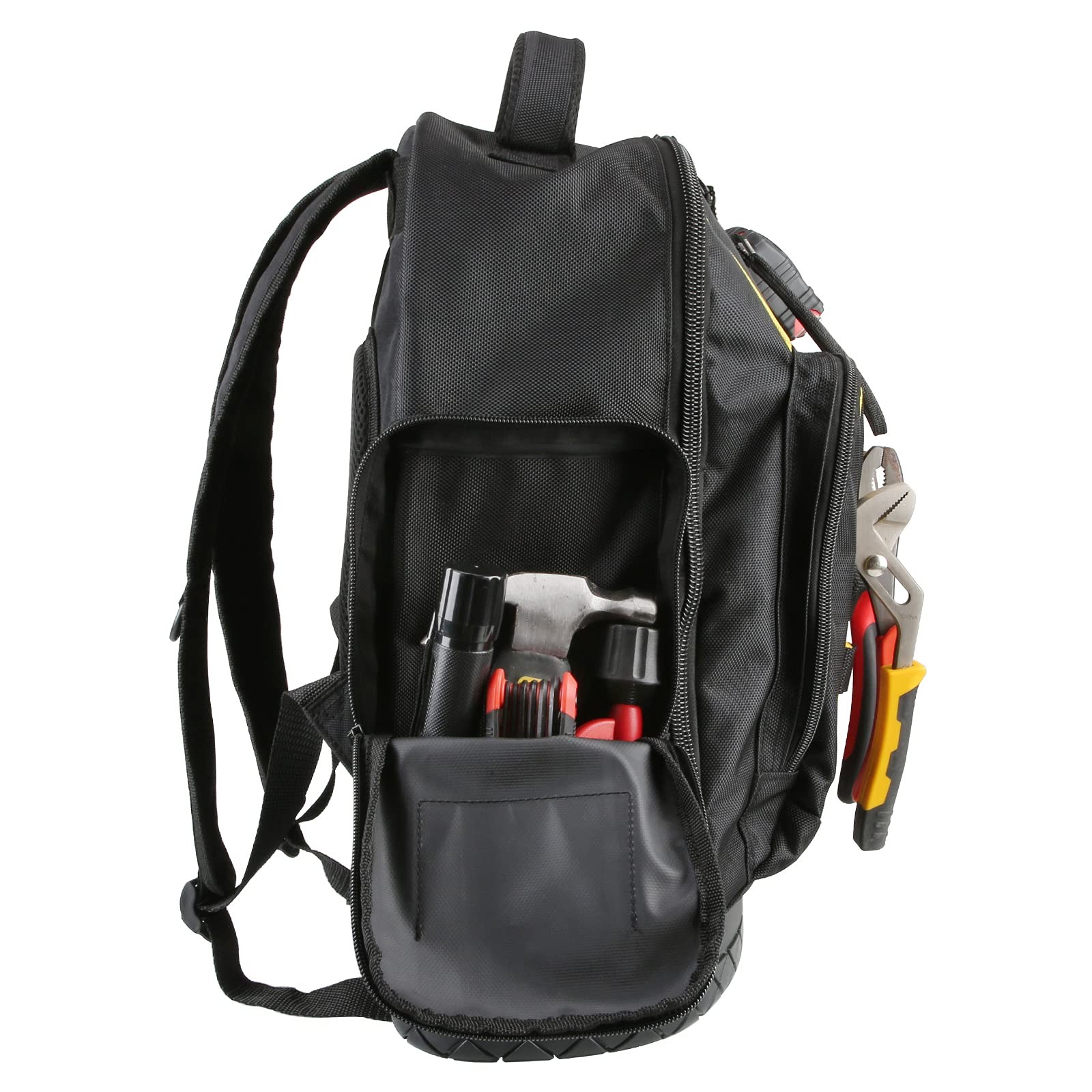 S Tool Backpack Moulded Waterproof Base Padded Shoulder Straps Breathable Padded