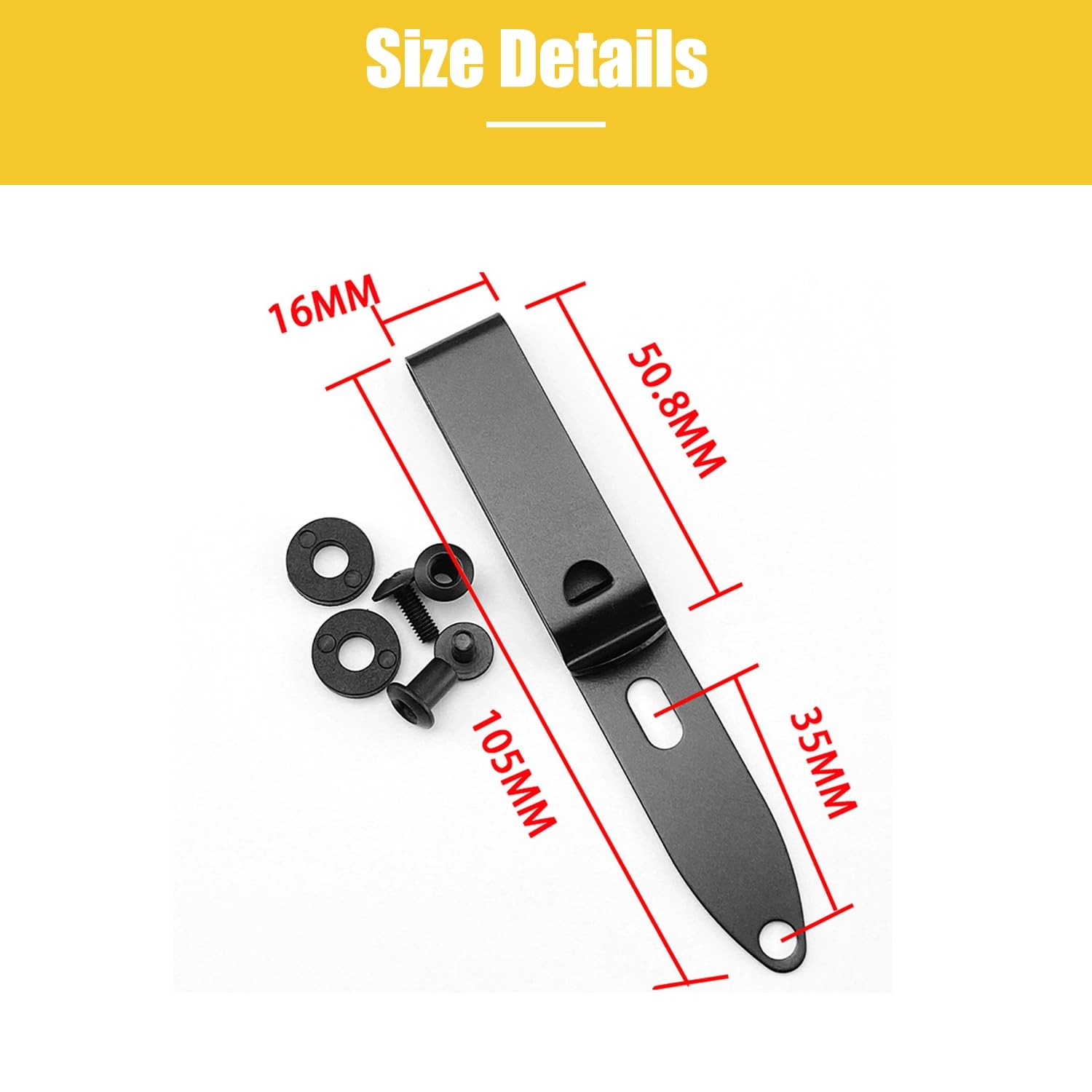 Kydex Belt Clip Knife Sheath Kit, Stainless Steel Kydex DIY Holster Kit, Knif…