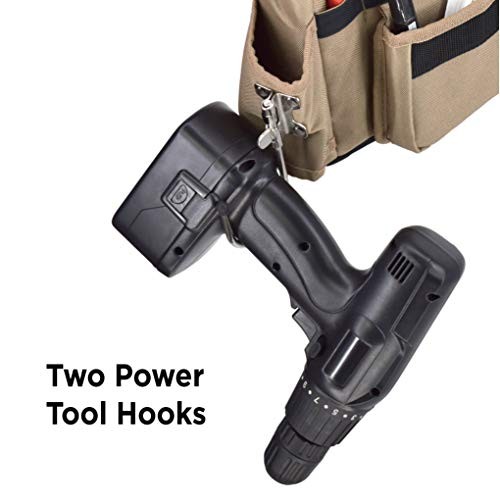 JACKSON PALMER Professional Tool Belt – Comfort Rig Tan One Size, & Black