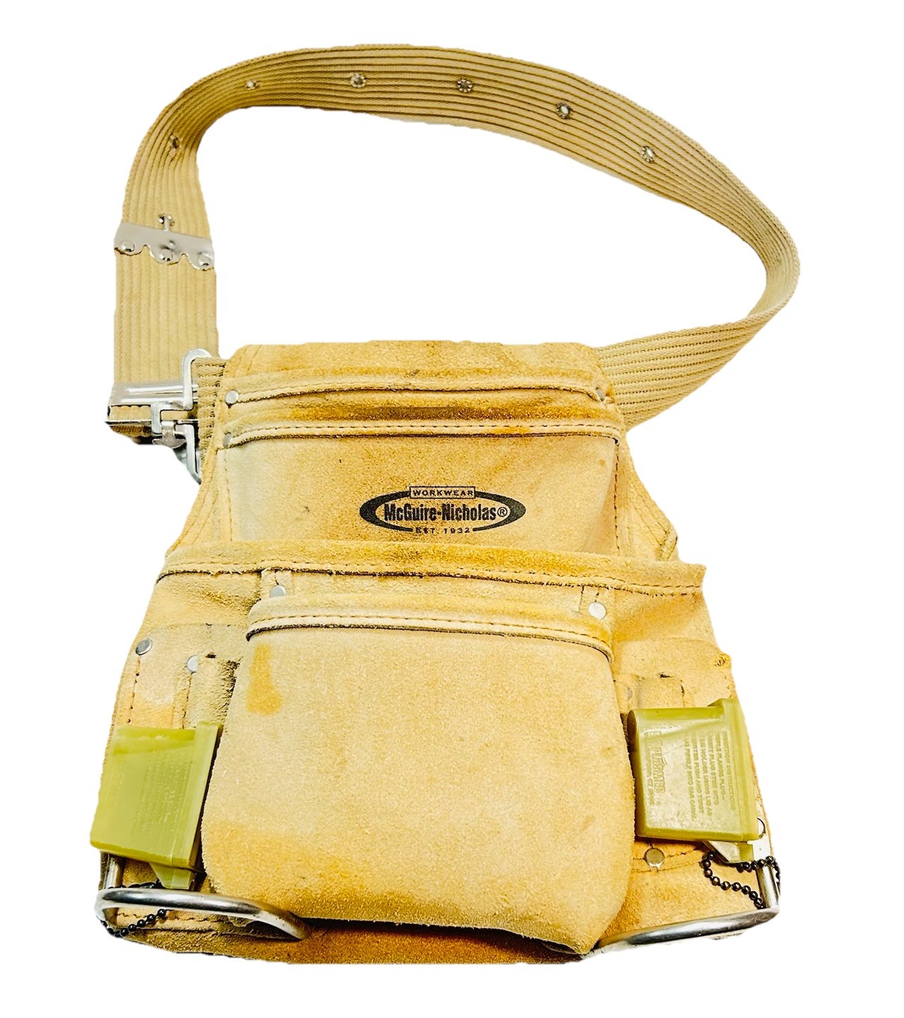 McGuire Nicholas Split Leather Tool Pouch Belt Carpenter Electrician Gear