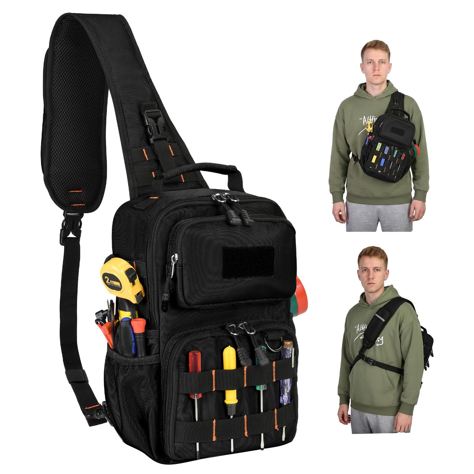 Rexmore Tactical Electrician & HVAC Tool Chest Bag with 3 Point Harness 15