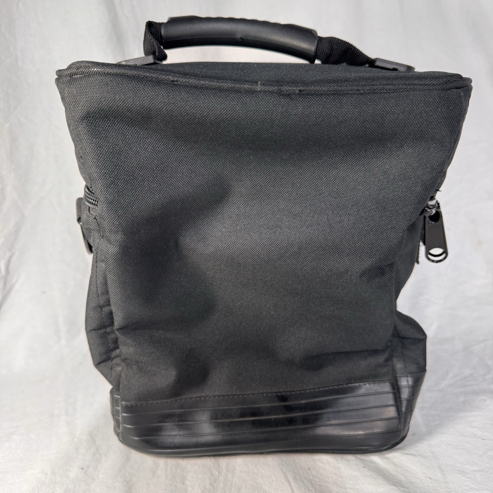 Large Cube Shaped Fluke Carry Bag Insulated Canvas w/ Handle 13”x9”x10”NO STRAP