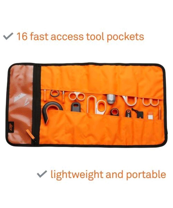 SLICE Roll Up Tool Organizer – Reinforced Stitching – 16 Slots – 1 Pocket