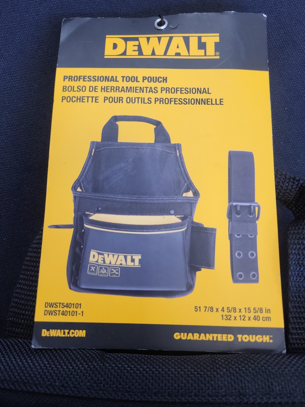 DEWALT Professional Tool Pouch 12 Pockets W/Belt DWST540101