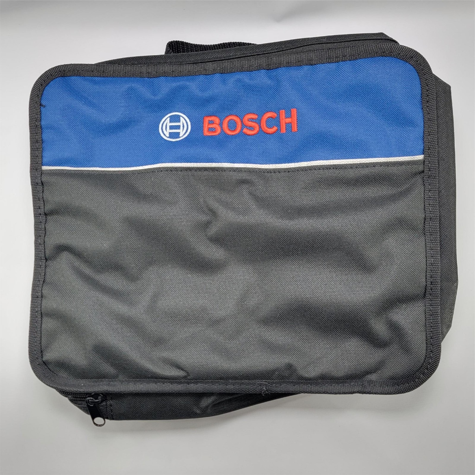 Bosch Power Tools OEM Nylon Tote Bag Black Blue Square 10.5″x12″x2″