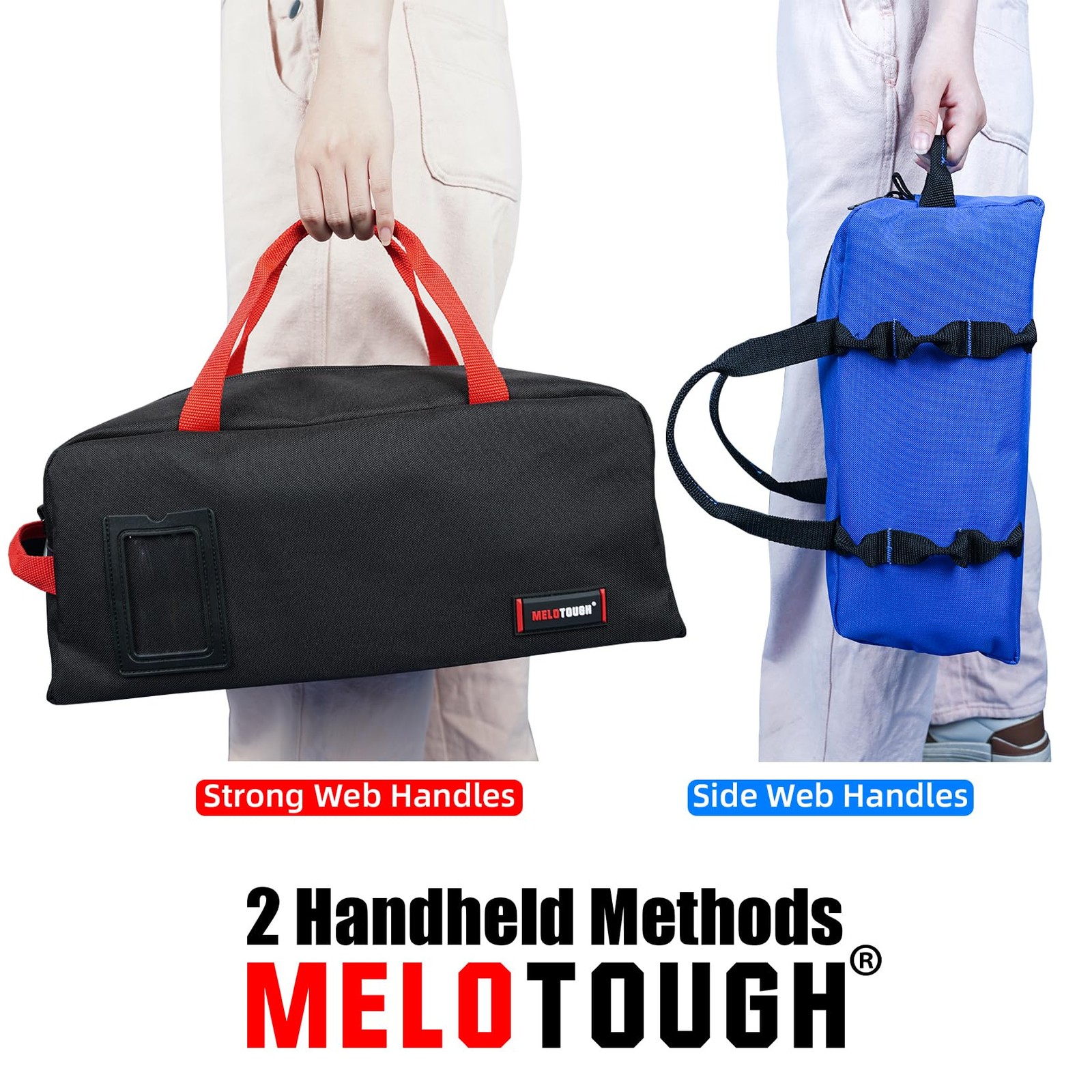 Canvas Tool Bag Heavy Duty Tool Tote Bag Combo Kit-1 Medium & 1 Big Tool Orga…