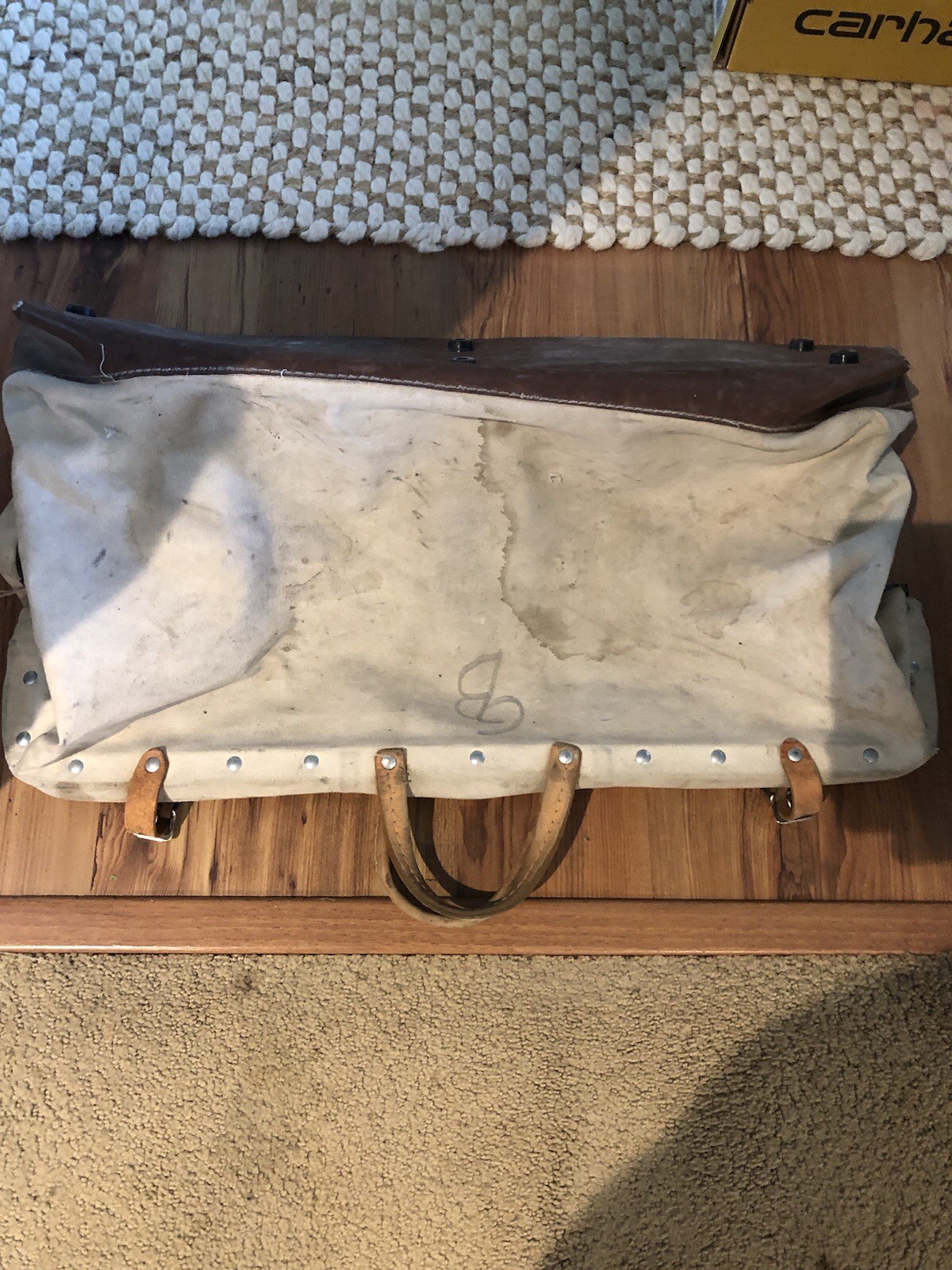 Klein Tools Bag 5102-24 Heavy Canvas 24″ Lineman Storage Tote Vintage