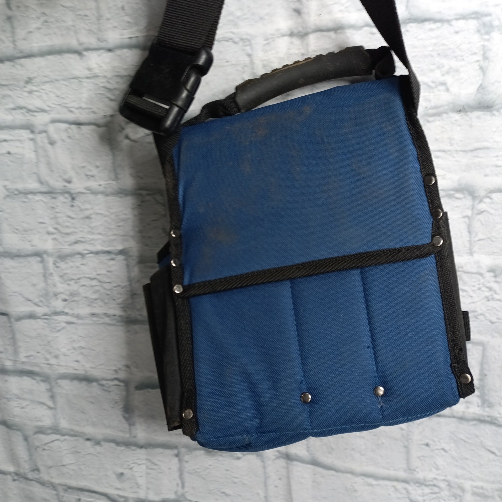IDEAL Journeyman Electrician’s Tote Tool Pouch Blue/Black Fabric RANKEN s10