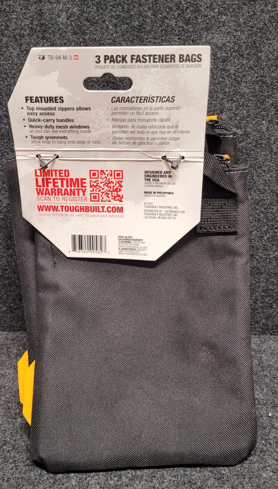 TOUGHBUILT ClipTech 3pc Tool Belt Set TB-CT-111-CP + Fastener Bags + Holders
