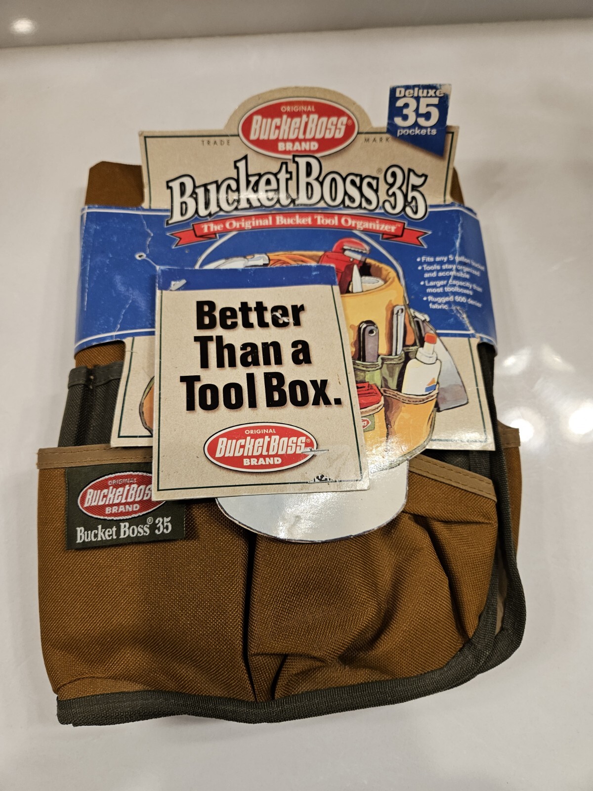 Bucket Boss Deluxe 35 Bag in Brown NEW 2H