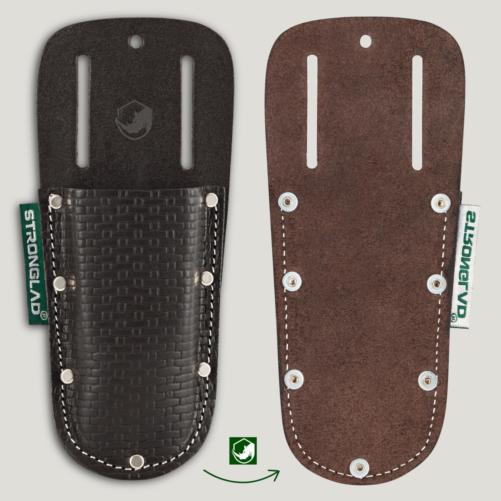 Pliers Holster – Leather Tool Holder for Belt, Fits 2 Quick Access Pouch | Bu…