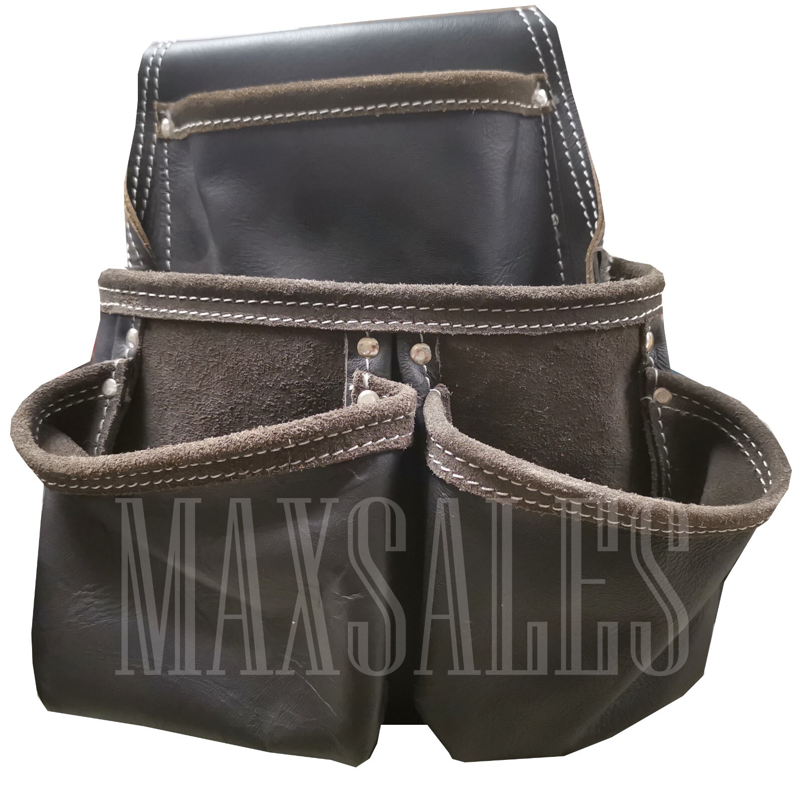 4 Pocket Oil Tan Leather Tool Pouch – Carpenter Nail Tool Pouch