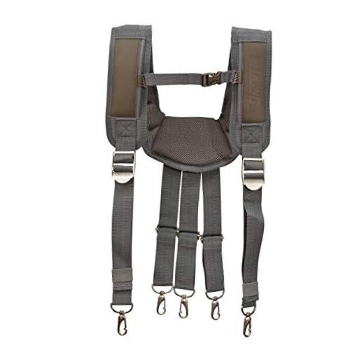 Cooling Mesh Padded Tool Belt Suspenders, Durable, Steel Hardware, Chest 1