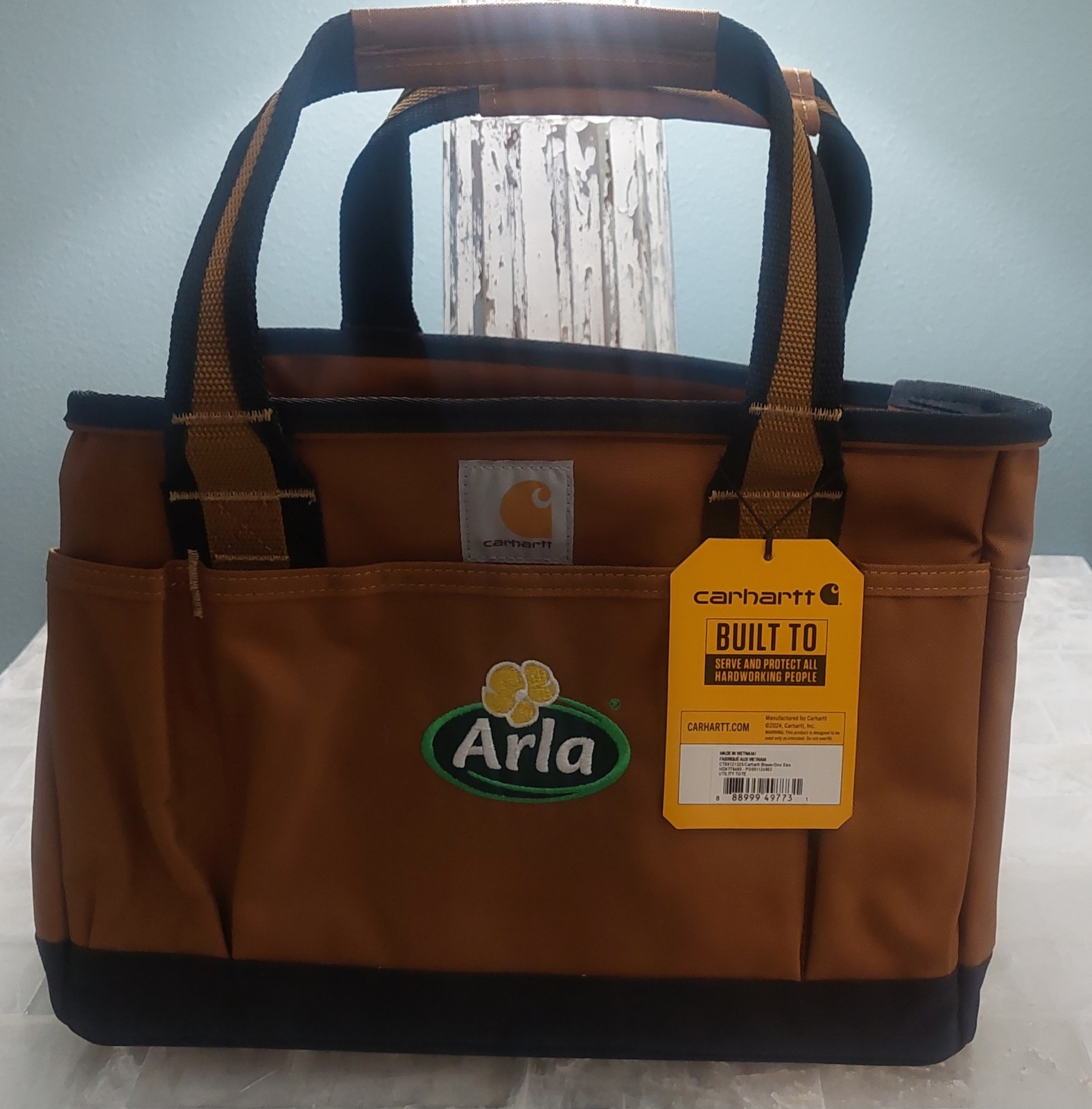 Carhartt Heavy Duty Tool Bag with 17 Pockets, 13.5″ x 9.5″ x 8″ Utility Tote NWT