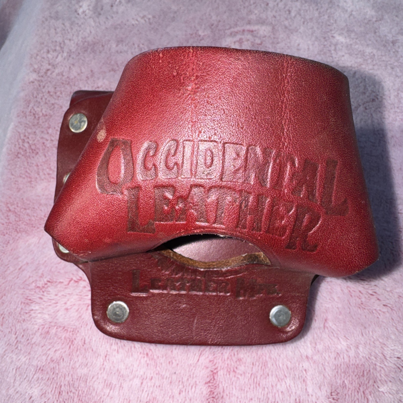 Occidental Leather 5037 Quality Top Grain Leather High Mount Tape Holder USA