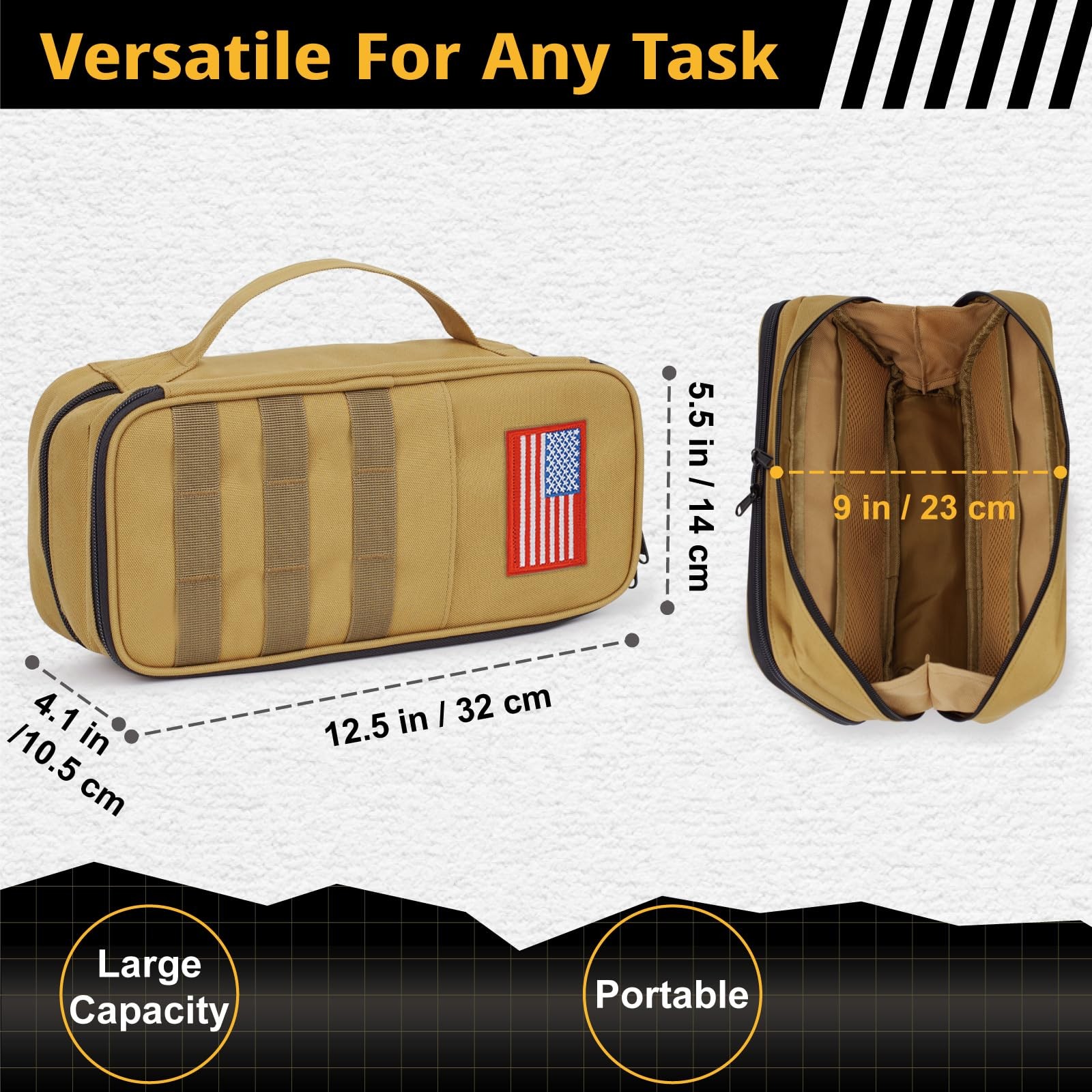 ATRIPACK Tactical Tool Bag for Men,Wide Mouth Tool Pouch with Water-Resistant…