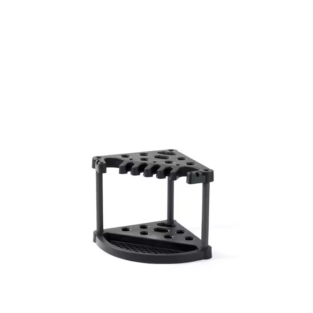 22 In. W X 21 In. H Shed Accessory Kit Compact Corner Tool Rack Black