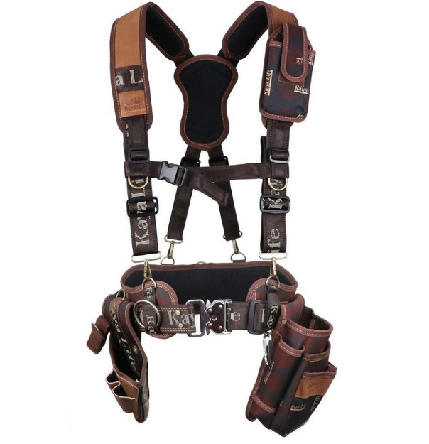 KAYALIFE KL-600 Work Tool Belt Set Suspenders Drill Pouch Holder Made in Korea
