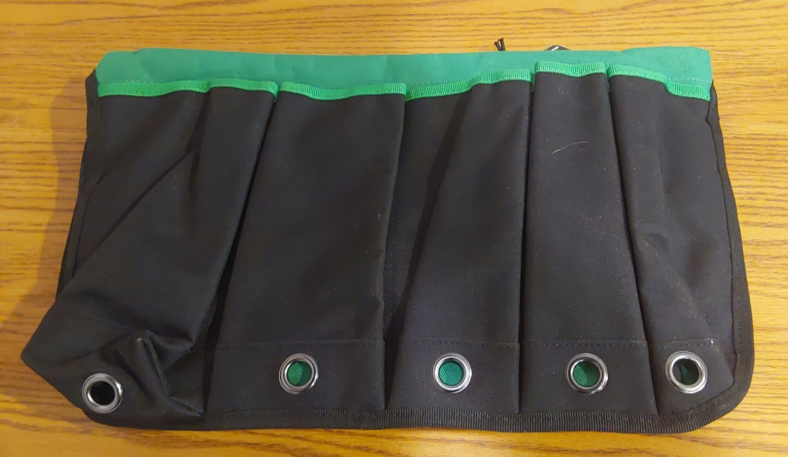 Garden Bucket Jockey Tool Bucket Black Green Fabric Multi-Pockets