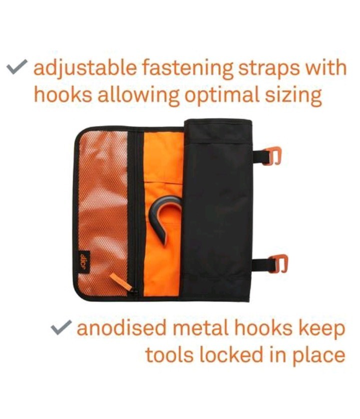 SLICE Roll Up Tool Organizer – Reinforced Stitching – 16 Slots – 1 Pocket