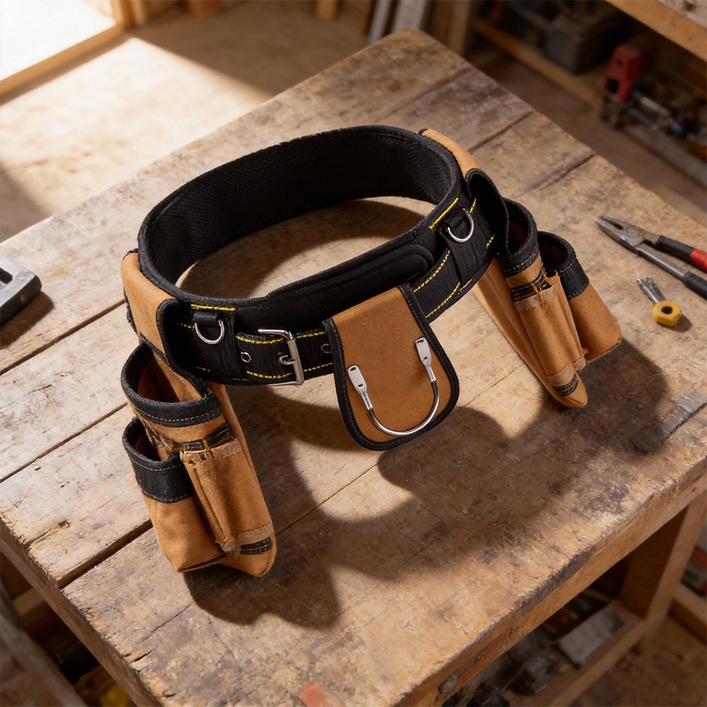 Oxford Tool Belt Carpenter Pouch Set Reinforced Stitching Extra-wide Belt Design