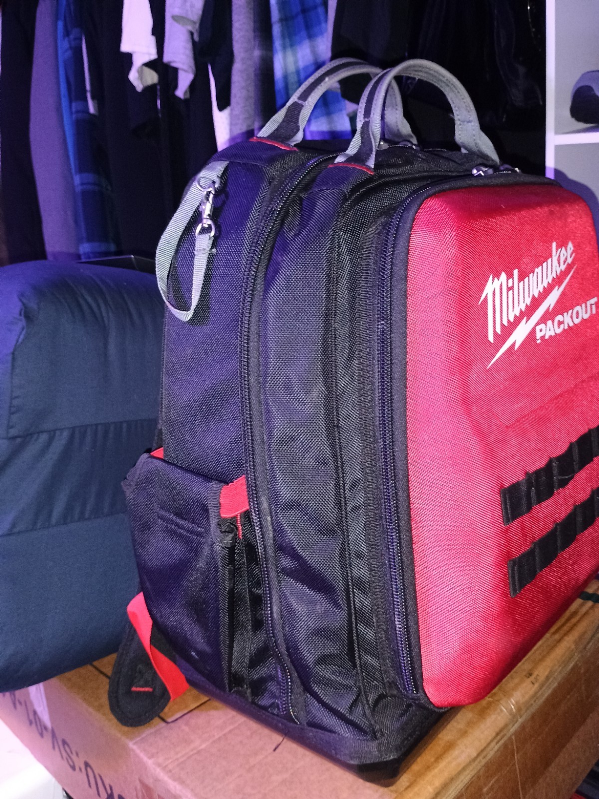 Milwaukee Packout Backpack 15″ Heavy-Duty Zippers, Reinforced Side Walls, Red