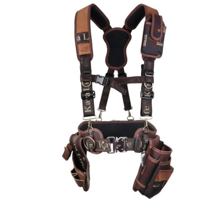 «GENUINE» KAYA LIFE KL-600 Work Tool Belt Suspenders Drill Pouch Holder -Track