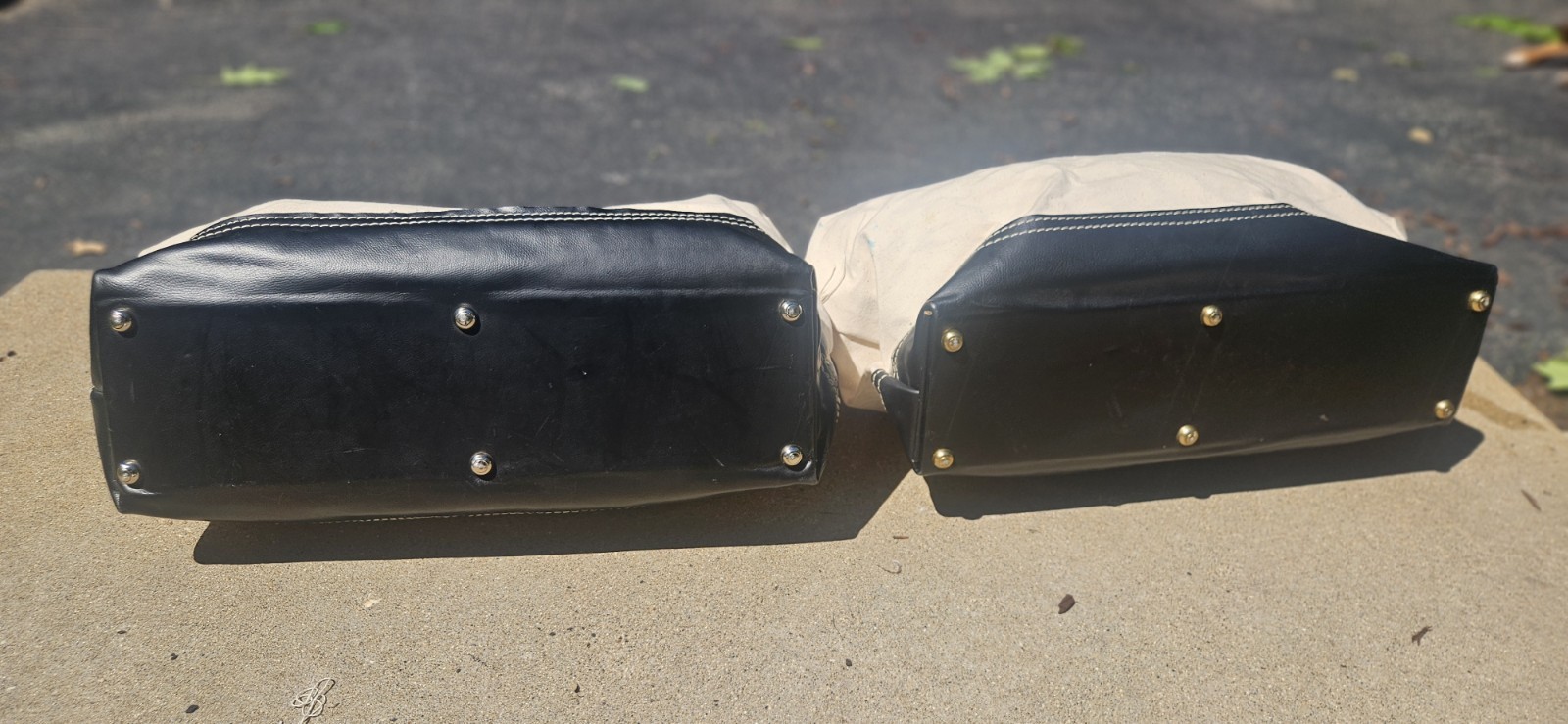 Vtg, Set/2 Huge Canvas LINEMAN UTILITY RIVETED TOOL BAGS, A TRUE FIND,Boat Totes
