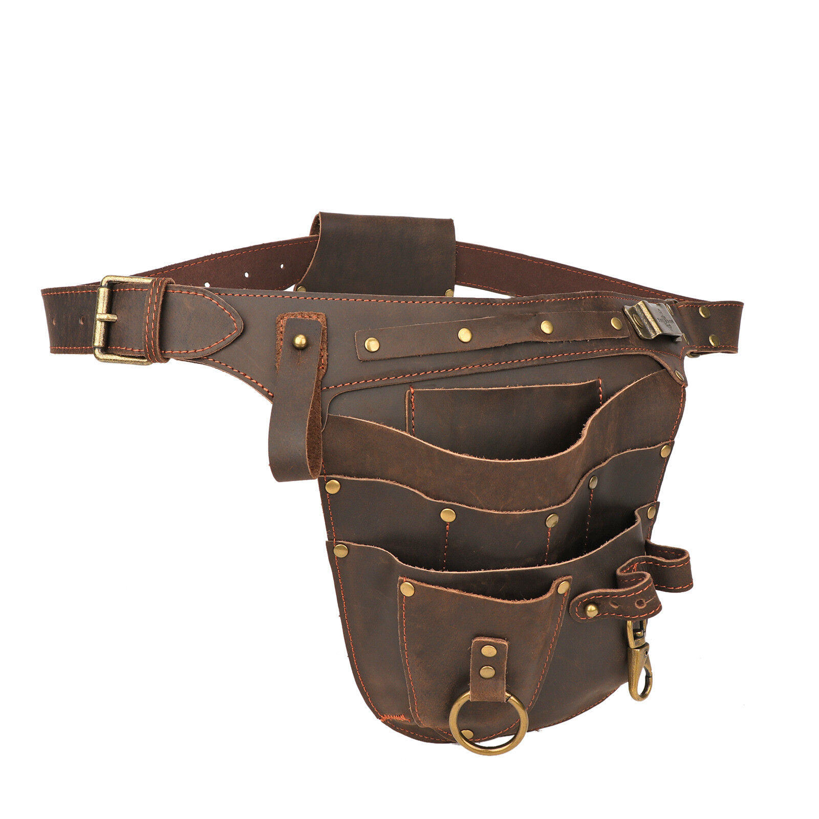 Leather Gardener Tools Belt Pouch Pruner Plier Holster Fruit Picking Hanging Bag