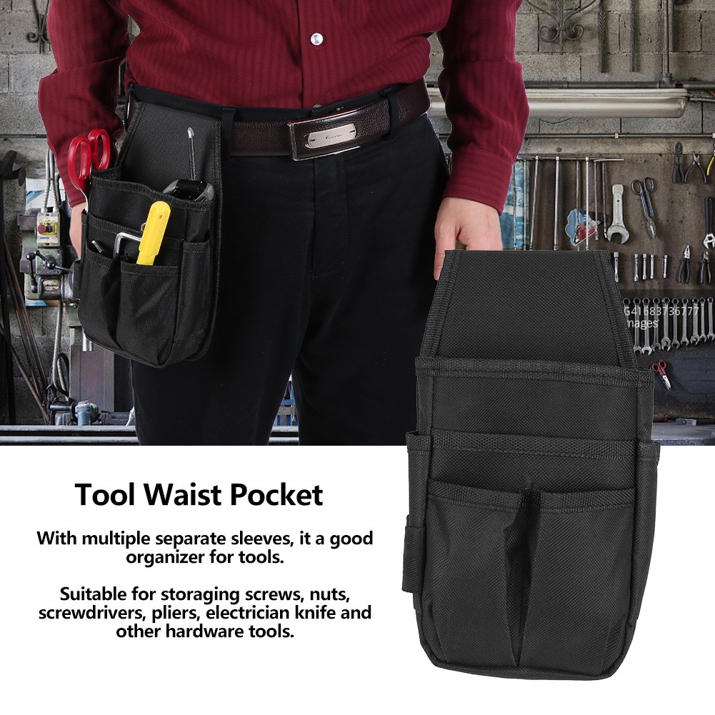 Electrician Tool Waist Bag Durable Organizer 600D Polyester