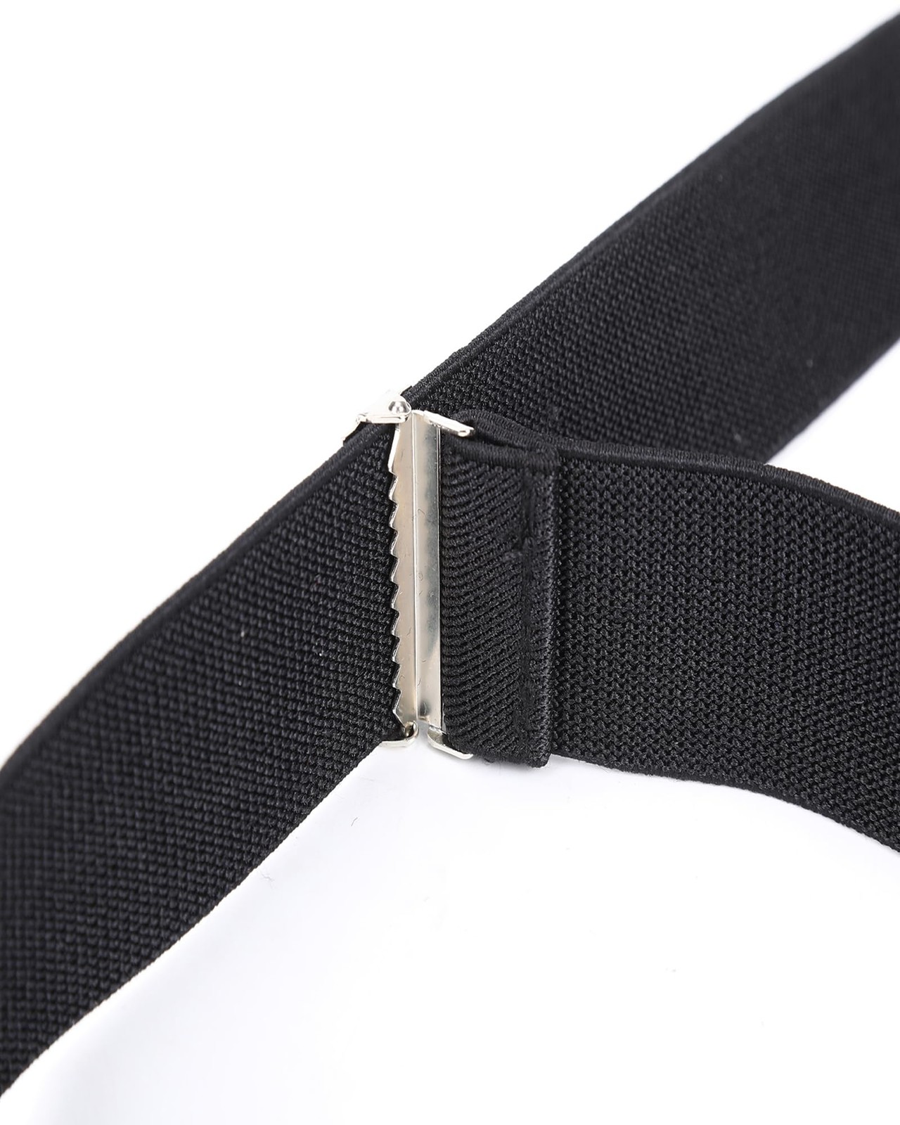 Kajeer Mens Adjustable Button End Suspenders – Y-Back Elastic One Size, Black