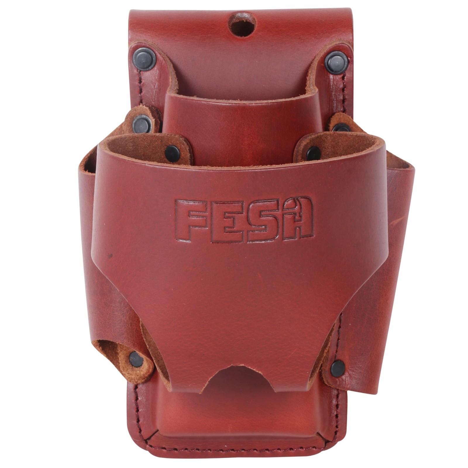 Leather Tape Measure Holder – 4-in-1 Heavy Full Grain Leather Small Tool Pouc…