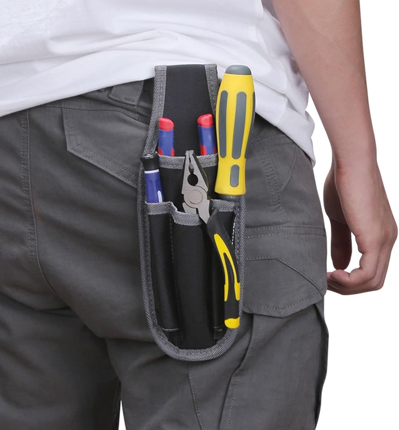Small Tool Holder, Min Work Organizer Tool Pouch and Knife Holder with Snap Clip