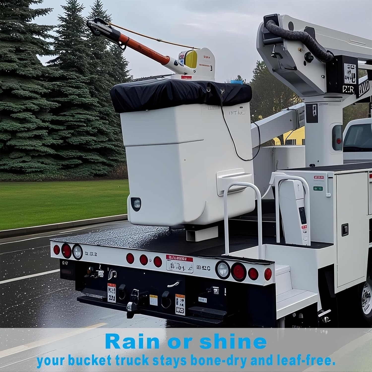 Bucket Truck Cover Double Layer Oxford Cloth, Fits 1 Man Vinyl Bucket 28″x34″x6″