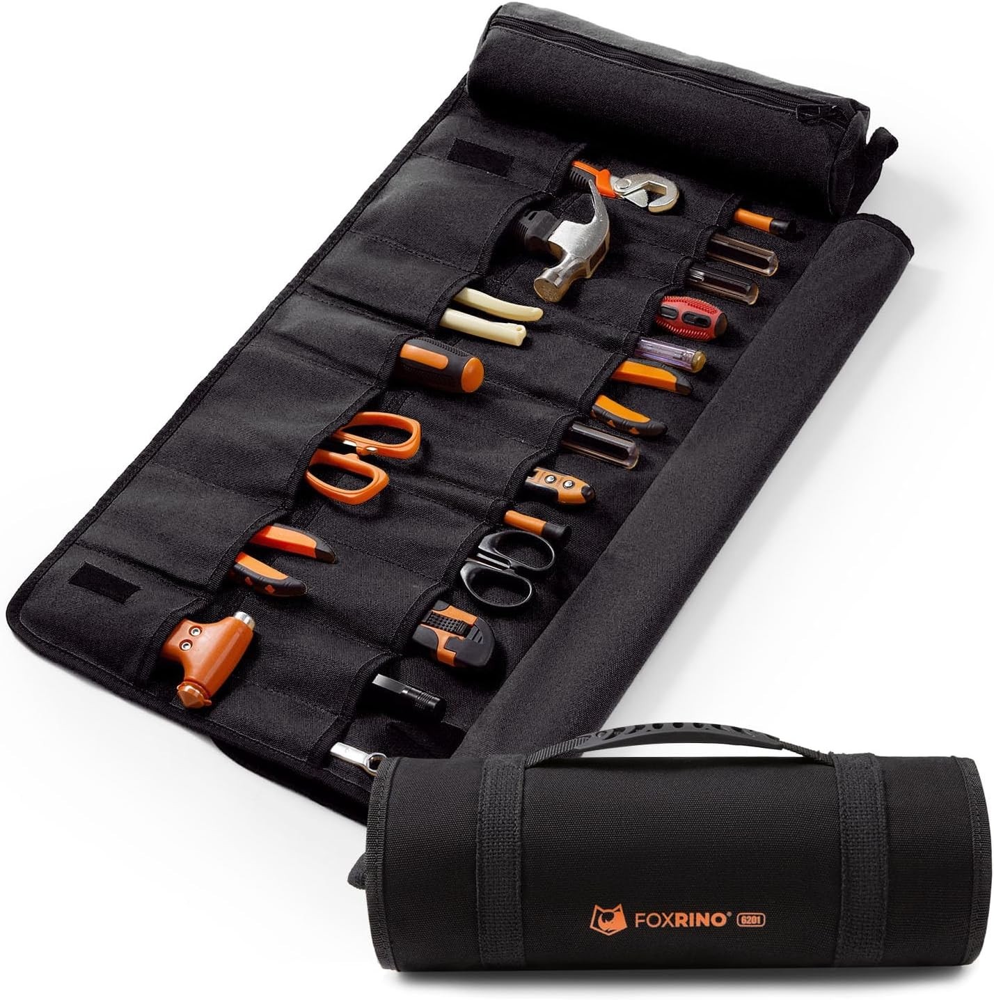 Tool Roll For Men, Heavy Duty Tool Roll Bag Organizer, Roll Up Tool Pouch wit…