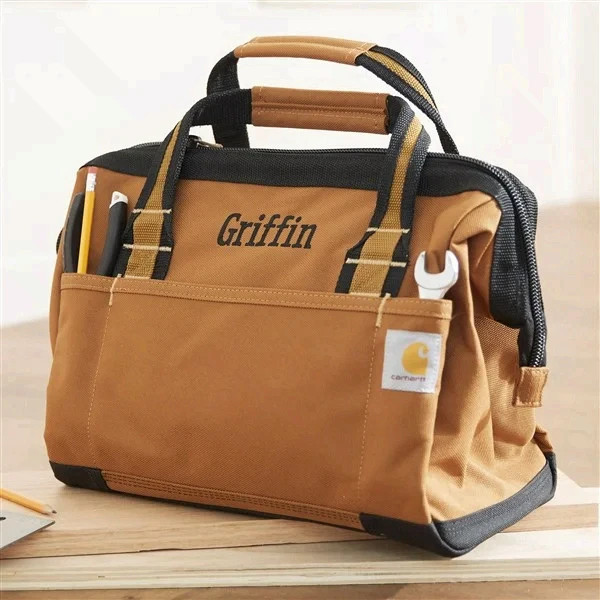 Carhartt ® Foundry Series Embroidered Tool Tote, Dimensions : 10.5″H x 14″W x 9″