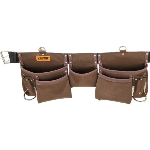 3Pk VEVOR Tool Belt 13 Pockets Adjusts from 29Inches-54Inches Faux Sede Leather