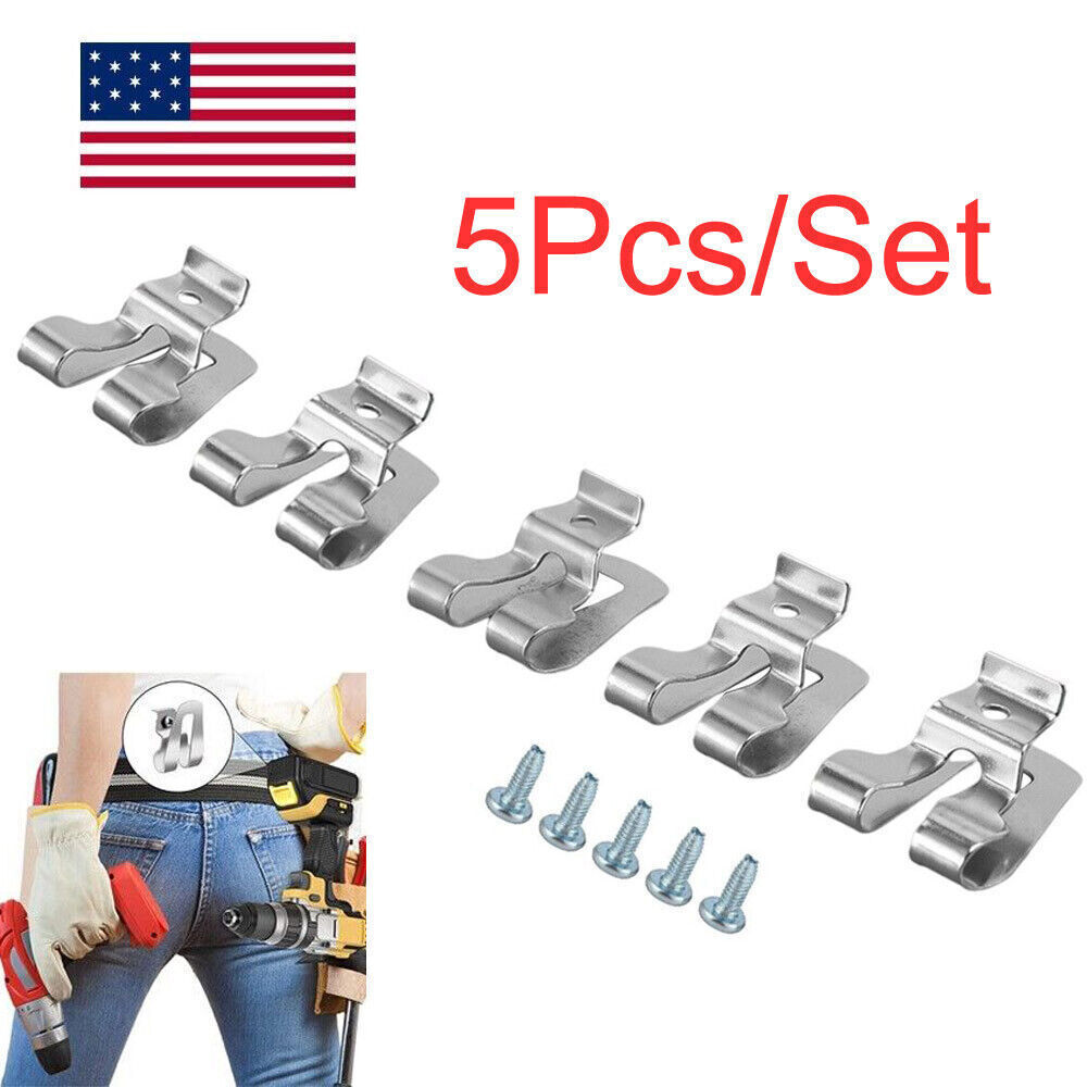 5 Pcs Belt Clip Hook for Milwaukee/Ridgid Impact Driver Drill Nailer Holder