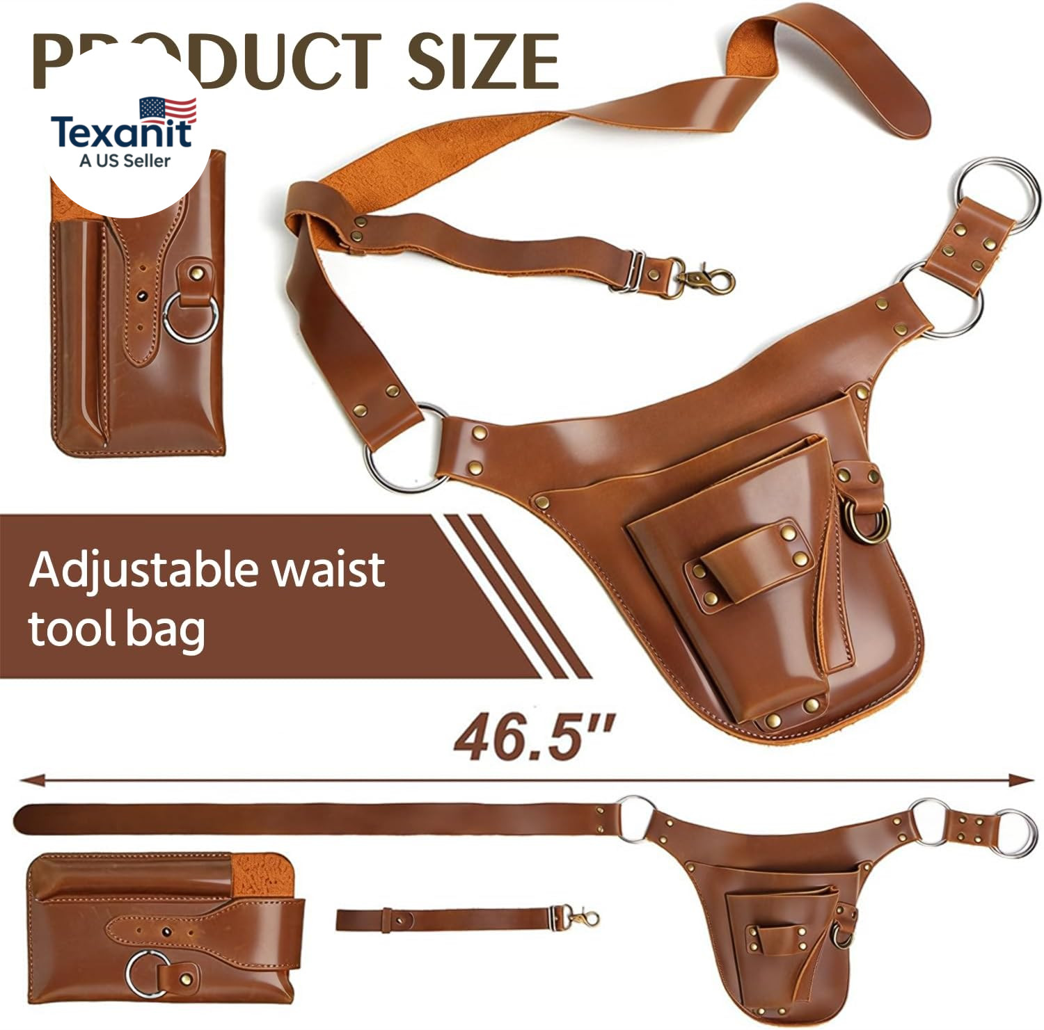 Leather Garden Tool Belt – Gardening Gifts for Women – Utility Belt -Gift for Ga