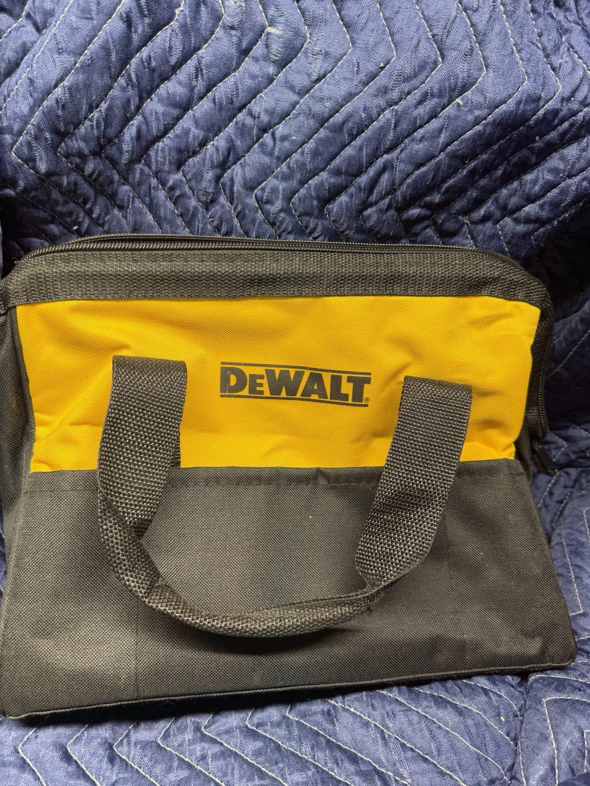 DEWALT Yellow and Black Fabric Tool Bag with Handle, 13″ Length, Single Item