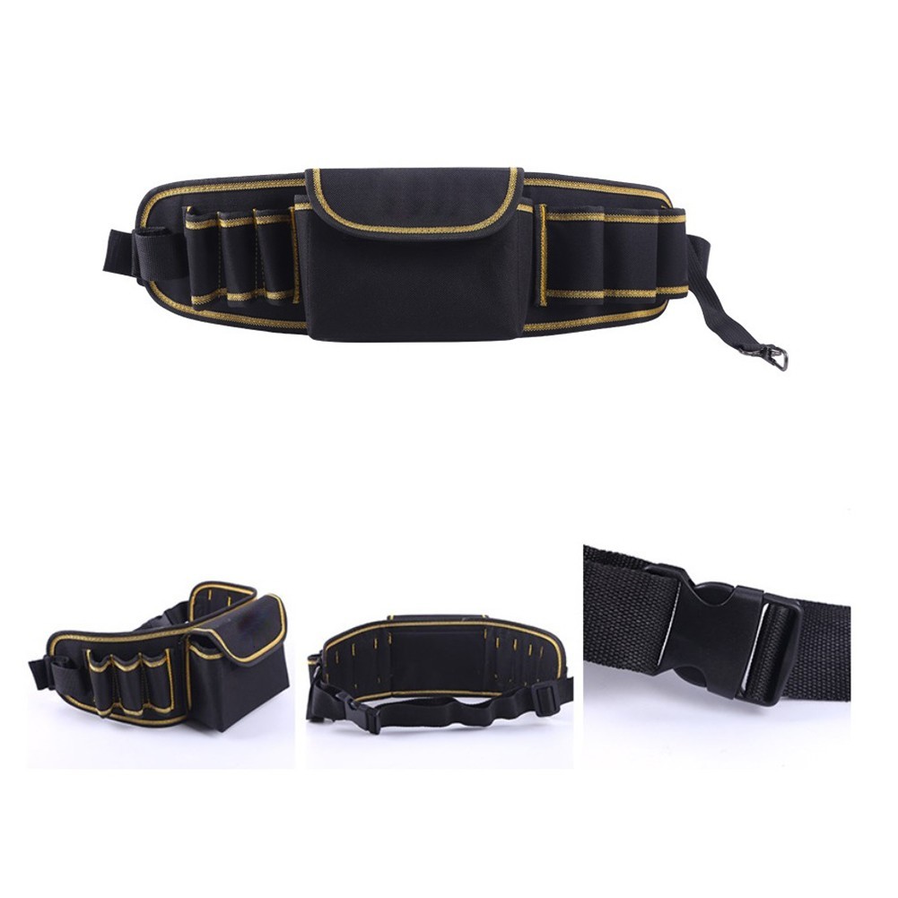 Sturdy Oxford Canvas Tool Carrier for Electricians with Adjustable Belt