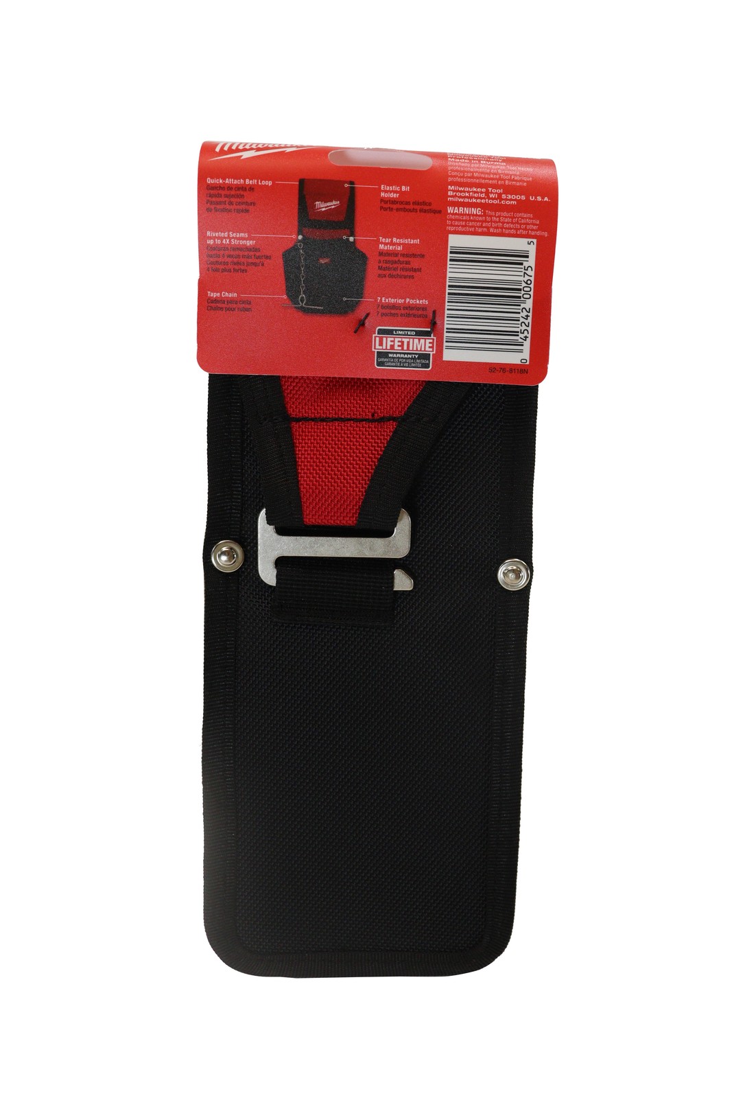 Milwaukee 48-22-8118 7-Pocket Compact Utility Pouch with Quick Attach Belt Loop