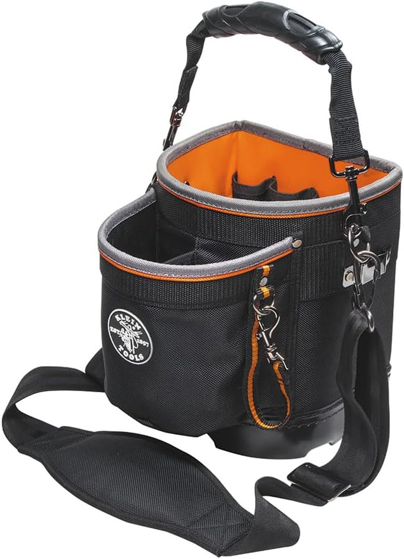 Durable Tool Bag with 14 Pockets & 11-Piece Hex Wrench Set Included