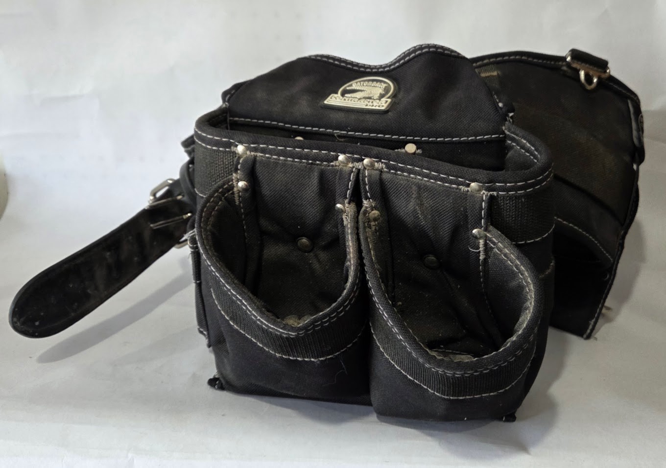 Gatorback Contractor Pro Black Tool Utility Belt Pouch Multiple Pockets Adult