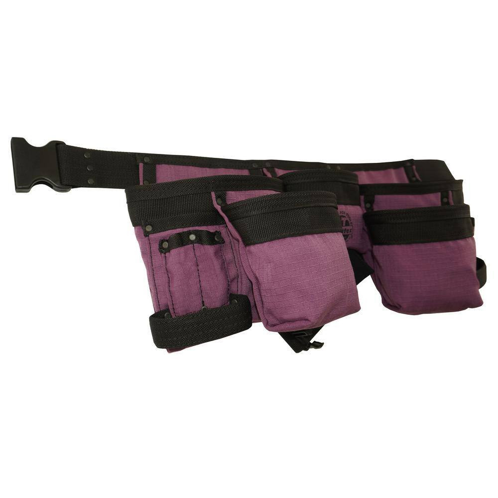 Purple Canvas 11-Pocket Finisher Tool Apron
