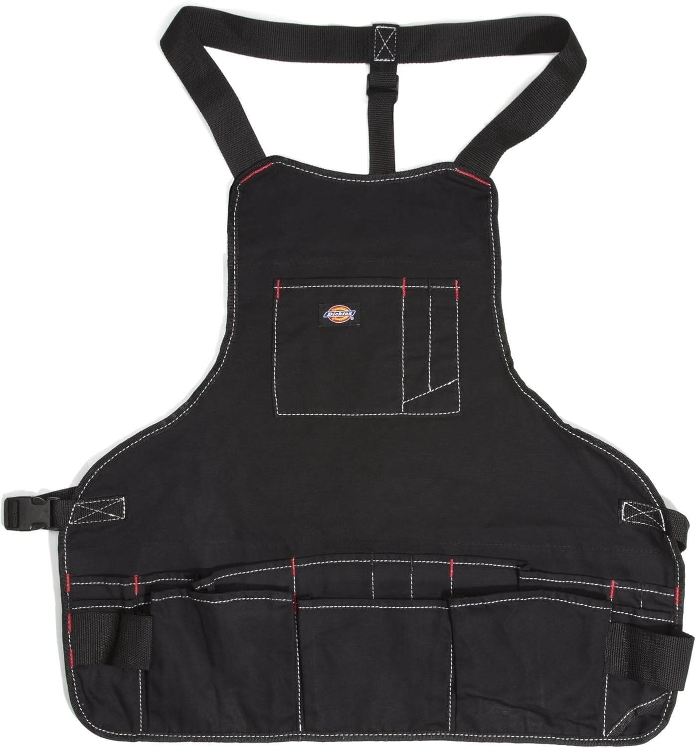 Dickies Black 16 Pocket Bib-Style Carpenter’s Craftsmen’s Apron Tool Belt 57081